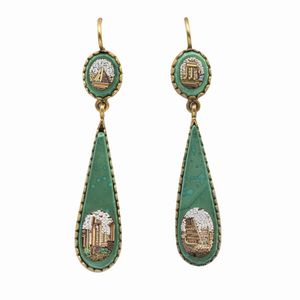 Parure in micromosaico raffigurante Vedute di Roma  - Asta Gioielli Orologi e Fashion Vintage - Associazione Nazionale - Case d'Asta italiane