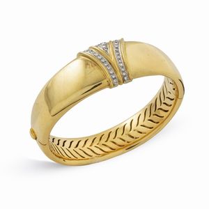 Parure in oro giallo 18kt e diamanti  - Asta Gioielli Orologi e Fashion Vintage - Associazione Nazionale - Case d'Asta italiane