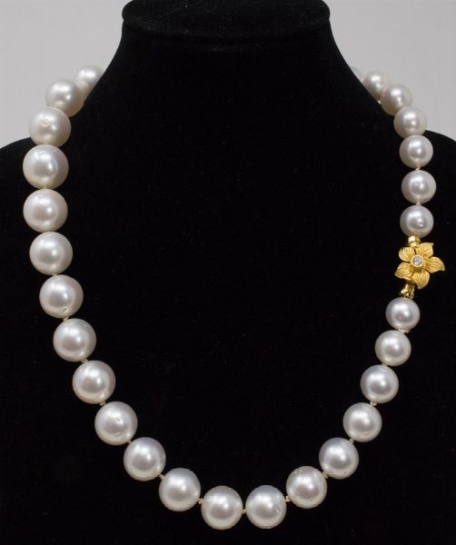 Collana di perle australiane  - Asta Gioielli e Orologi - Associazione Nazionale - Case d'Asta italiane