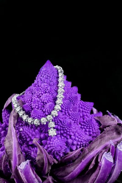 Collana girocollo in oro bianco e diamanti  - Asta Gioielli e Orologi - Associazione Nazionale - Case d'Asta italiane