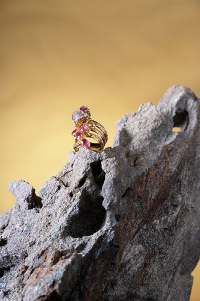 Anello Melograno  - Asta Gioielli e Orologi - Associazione Nazionale - Case d'Asta italiane