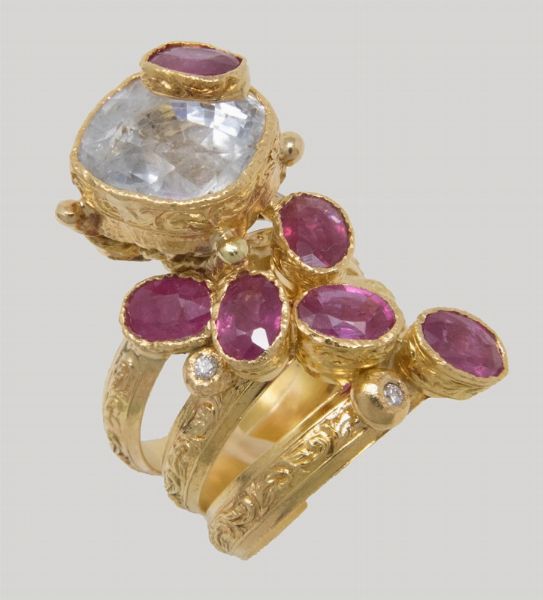 Anello Melograno  - Asta Gioielli e Orologi - Associazione Nazionale - Case d'Asta italiane