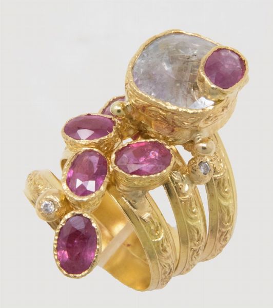 Anello Melograno  - Asta Gioielli e Orologi - Associazione Nazionale - Case d'Asta italiane