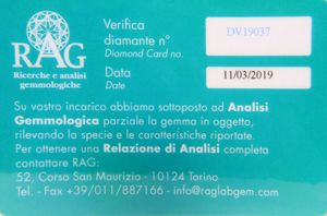 Diamante taglio brillante  - Asta Gioielli e Orologi - Associazione Nazionale - Case d'Asta italiane