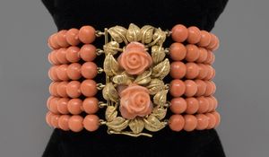 Parure in corallo e oro giallo  - Asta Gioielli e Orologi - Associazione Nazionale - Case d'Asta italiane