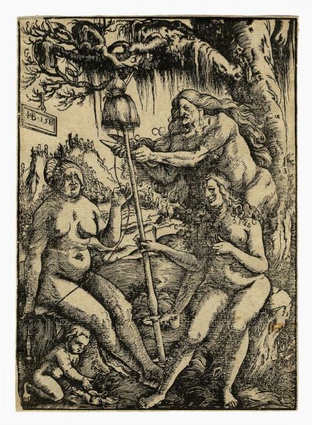HANS BALDUNG GRIEN : Le tre Parche: Lachesi, Atropo e Cloto.  - Asta Arte antica, moderna e contemporanea - Associazione Nazionale - Case d'Asta italiane