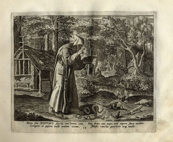 JOHANNES I (JAN) SADELER : Solitudo sive vitae Patrum Eremicolarum /  - Asta Arte antica, moderna e contemporanea - Associazione Nazionale - Case d'Asta italiane