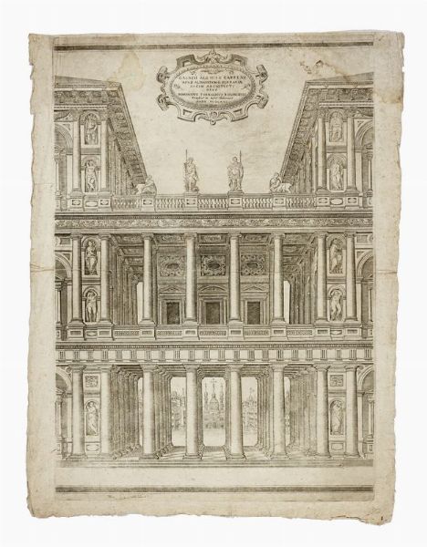 DOMENICO TIBALDI : Galassi Alghisii Carpens., apud Alphonsum II. Ferrariae Ducem architecti, opus.  - Asta Arte antica, moderna e contemporanea - Associazione Nazionale - Case d'Asta italiane