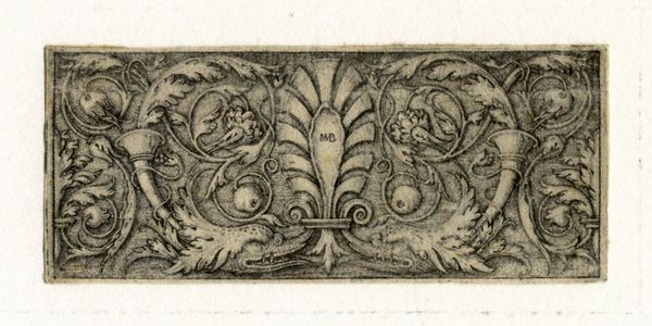 HANS SEBALD BEHAM : Fregio ornamentale con palmetta e delfini.  - Asta Arte antica, moderna e contemporanea - Associazione Nazionale - Case d'Asta italiane