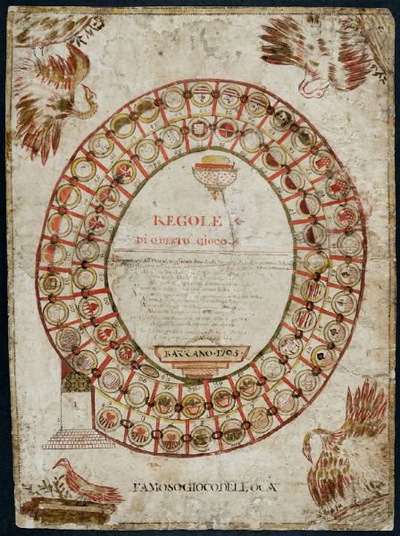 Famoso gioco dell'oca.  - Asta Arte antica, moderna e contemporanea - Associazione Nazionale - Case d'Asta italiane
