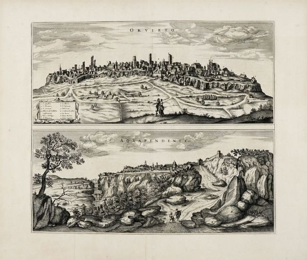 JOHANNES BLAEU : Orvieto / Aquapendente.  - Asta Arte antica, moderna e contemporanea - Associazione Nazionale - Case d'Asta italiane