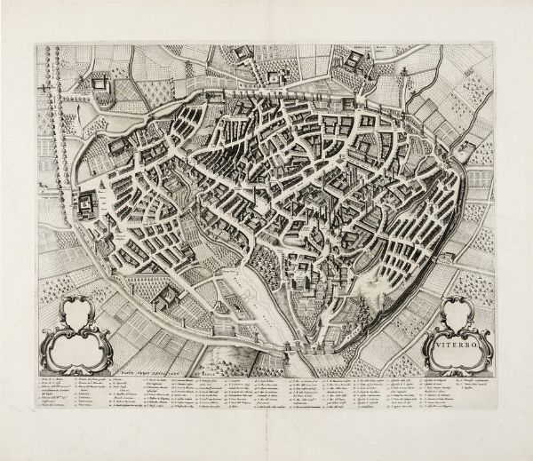 JOHANNES BLAEU : Viterbo.  - Asta Arte antica, moderna e contemporanea - Associazione Nazionale - Case d'Asta italiane