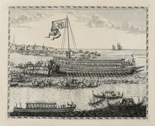 JOHANNES BLAEU : Solemnit du Bucentaure, qui ce celebre Venise le jour de l'Ascension.  - Asta Arte antica, moderna e contemporanea - Associazione Nazionale - Case d'Asta italiane