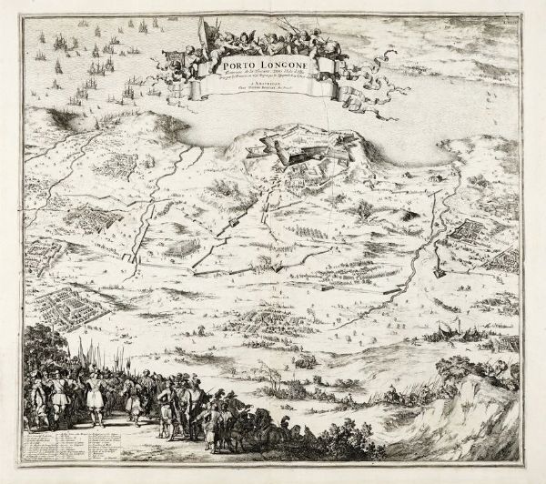 JOHANNES BLAEU : Porto Longone Forteresse de la Toscane, Dans l'Isle d'Elbe.  - Asta Arte antica, moderna e contemporanea - Associazione Nazionale - Case d'Asta italiane
