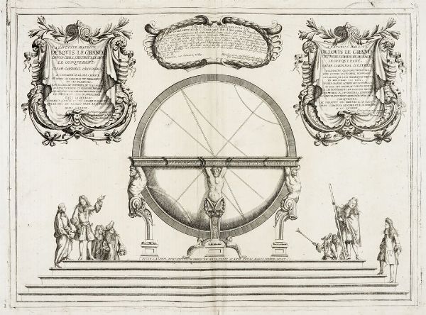 Vincenzo Maria Coronelli : A L? Auguste Maieste De Louis Le Grand? (Dedica a Luigi XIV dei globi di Marly).  - Asta Arte antica, moderna e contemporanea - Associazione Nazionale - Case d'Asta italiane