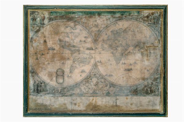 FREDERICK DE WIT : Nova Totius Terrarum Orbis Tabula.  - Asta Arte antica, moderna e contemporanea - Associazione Nazionale - Case d'Asta italiane