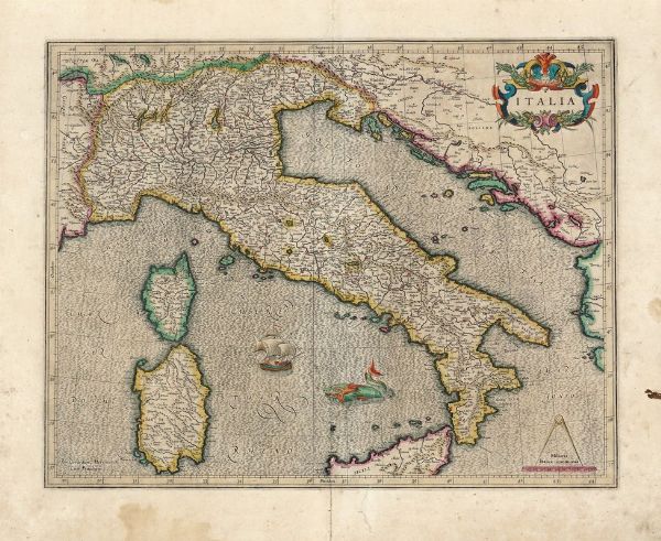 GERARD MERCATOR : Italia.  - Asta Arte antica, moderna e contemporanea - Associazione Nazionale - Case d'Asta italiane