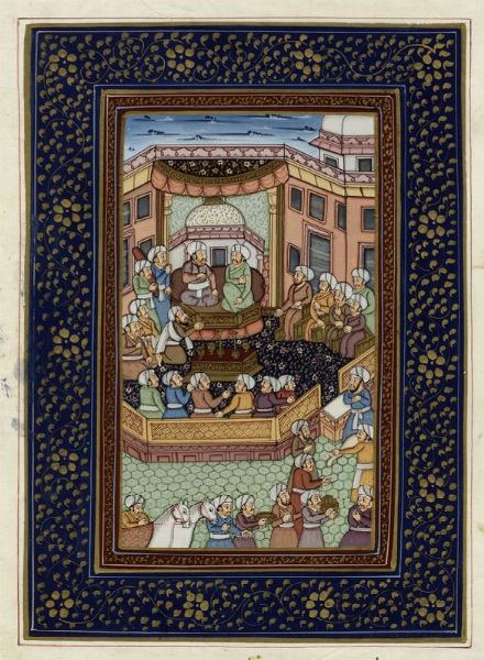 Due scene di corte e uno spaccato di vita quotidiana.  - Asta Arte antica, moderna e contemporanea - Associazione Nazionale - Case d'Asta italiane