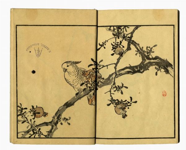 KONO BAIREI : Bairei hyakucho gafu (Album dei cento uccelli e fiori di Bairei).  - Asta Arte antica, moderna e contemporanea - Associazione Nazionale - Case d'Asta italiane
