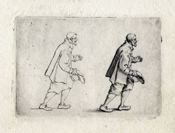 Jacques Callot : Sette tavole da Capricci di varie figure.  - Asta Arte antica, moderna e contemporanea - Associazione Nazionale - Case d'Asta italiane
