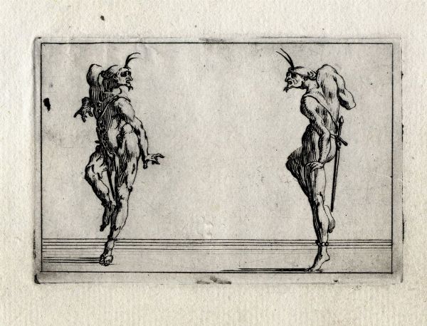 Jacques Callot : Sette tavole da Capricci di varie figure.  - Asta Arte antica, moderna e contemporanea - Associazione Nazionale - Case d'Asta italiane