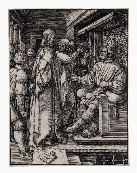 Albrecht Drer : Cristo davanti a Erode.  - Asta Arte antica, moderna e contemporanea - Associazione Nazionale - Case d'Asta italiane