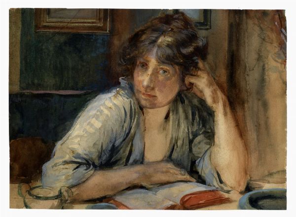 MARIANO FORTUNY Y MADRAZO : Ritratto di Henriette Fortuny eseguito dal marito Mariano.  - Asta Arte antica, moderna e contemporanea - Associazione Nazionale - Case d'Asta italiane