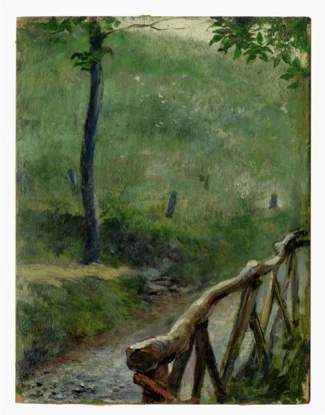 MARIANO FORTUNY Y MADRAZO : Sentiero nel bosco.  - Asta Arte antica, moderna e contemporanea - Associazione Nazionale - Case d'Asta italiane