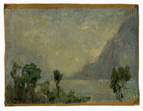 GIUSEPPE MASCARINI : Giornata grigia a Ottobre.  - Asta Arte antica, moderna e contemporanea - Associazione Nazionale - Case d'Asta italiane