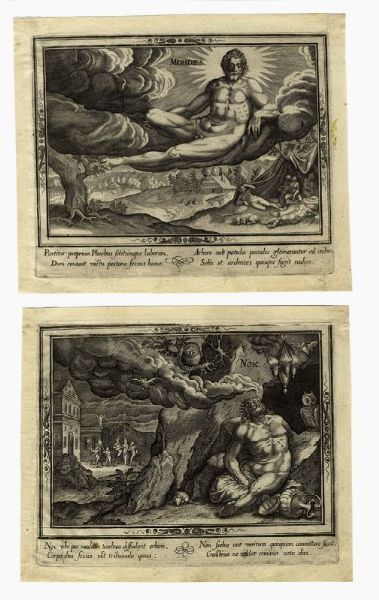 Aurora, Meridies, Vespera, Nox (Le quattro parti del giorno).  - Asta Arte antica, moderna e contemporanea - Associazione Nazionale - Case d'Asta italiane