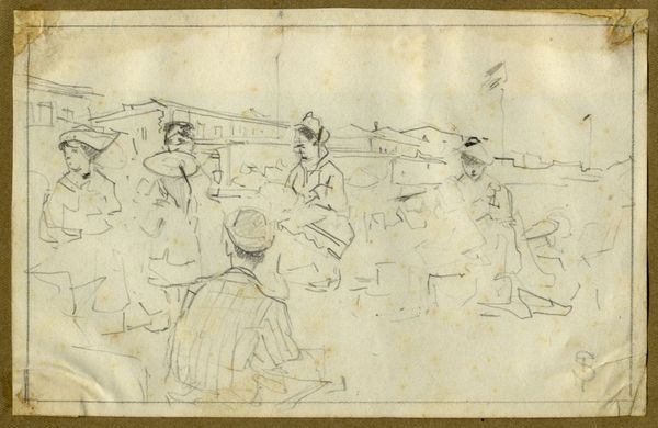 Telemaco Signorini : Sulla spiaggia.  - Asta Arte antica, moderna e contemporanea - Associazione Nazionale - Case d'Asta italiane