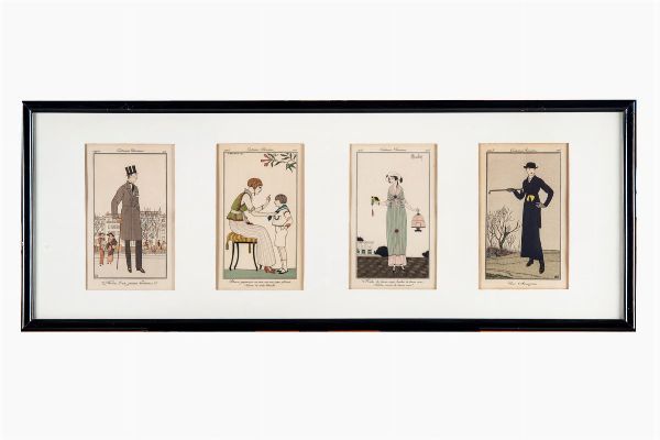 Costumes Parisiens.  - Asta Arte antica, moderna e contemporanea - Associazione Nazionale - Case d'Asta italiane