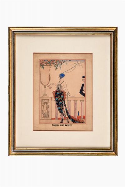 GEORGE BARBIER : Laissez-moi-seule!  - Asta Arte antica, moderna e contemporanea - Associazione Nazionale - Case d'Asta italiane