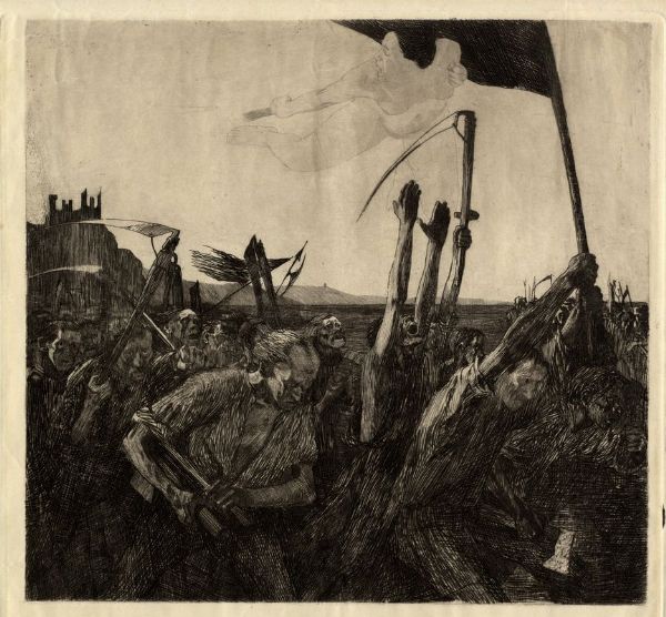 KTHE KOLLWITZ : Aufruhr.  - Asta Arte antica, moderna e contemporanea - Associazione Nazionale - Case d'Asta italiane