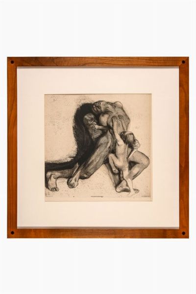 KTHE KOLLWITZ : Tod und Frau.  - Asta Arte antica, moderna e contemporanea - Associazione Nazionale - Case d'Asta italiane