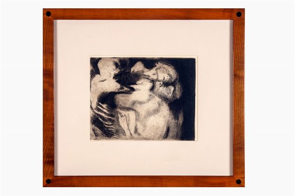 KTHE KOLLWITZ : Tod und frau um das kind ringend.  - Asta Arte antica, moderna e contemporanea - Associazione Nazionale - Case d'Asta italiane