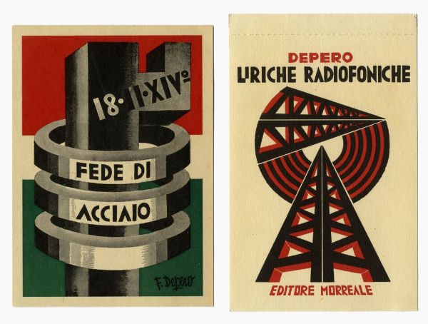 FORTUNATO DEPERO : Liriche radiofoniche.  - Asta Arte antica, moderna e contemporanea - Associazione Nazionale - Case d'Asta italiane