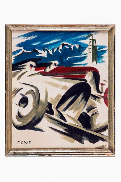 ERNST GRAF : Automobile in corsa.  - Asta Arte antica, moderna e contemporanea - Associazione Nazionale - Case d'Asta italiane