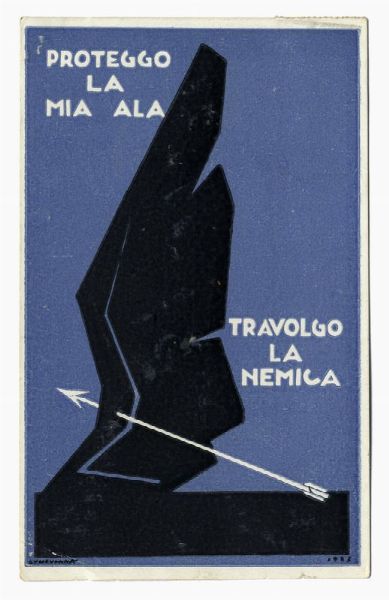 LUCIO VENNA LANDSMANN : Proteggo la mia ala, travolgo la nemica.  - Asta Arte antica, moderna e contemporanea - Associazione Nazionale - Case d'Asta italiane