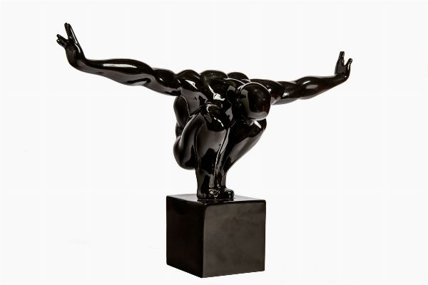 Equilibrio nero.  - Asta Arte antica, moderna e contemporanea - Associazione Nazionale - Case d'Asta italiane