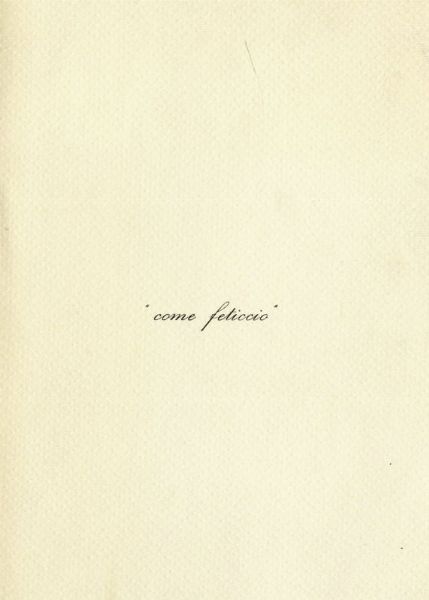 Luciano Bartolini : Come feticcio.  - Asta Arte antica, moderna e contemporanea - Associazione Nazionale - Case d'Asta italiane