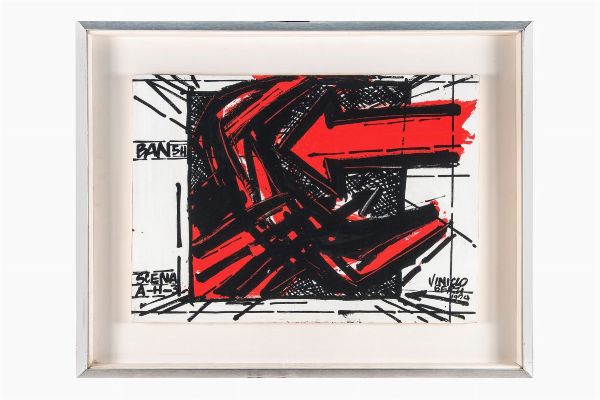 Vinicio Berti : Indicativo e scena A-H-3.  - Asta Arte antica, moderna e contemporanea - Associazione Nazionale - Case d'Asta italiane