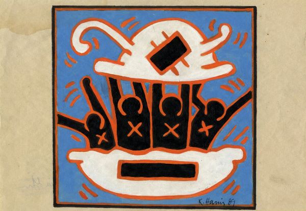 Keith Haring : Untitled.  - Asta Arte antica, moderna e contemporanea - Associazione Nazionale - Case d'Asta italiane