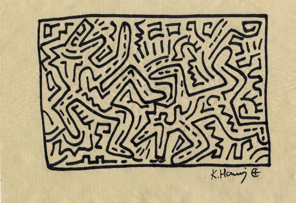 Keith Haring : Untitled.  - Asta Arte antica, moderna e contemporanea - Associazione Nazionale - Case d'Asta italiane