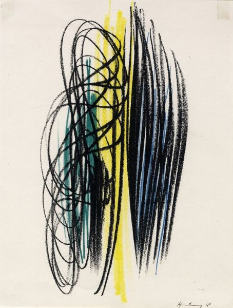 HANS HARTUNG : Untitled.  - Asta Arte antica, moderna e contemporanea - Associazione Nazionale - Case d'Asta italiane