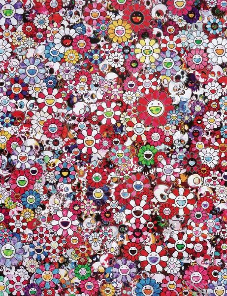 TAKASHI MURAKAMI : Skulls and Flowers Red.  - Asta Arte antica, moderna e contemporanea - Associazione Nazionale - Case d'Asta italiane