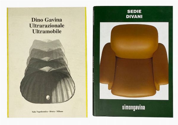 DINO GAVINA : Corposa raccolta di manifesti, opuscoli, cartoline pubblicitarie e cataloghi del periodo di Metamobile, Simon Simongavina, Ultrarazionale e Ultramobile.  - Asta Arte antica, moderna e contemporanea - Associazione Nazionale - Case d'Asta italiane