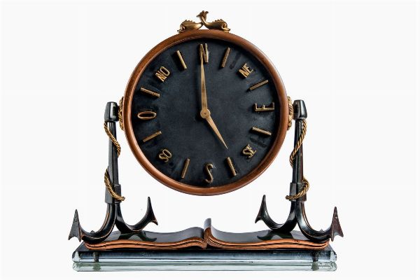 GIO PONTI : Orologio d'appoggio.  - Asta Arte antica, moderna e contemporanea - Associazione Nazionale - Case d'Asta italiane