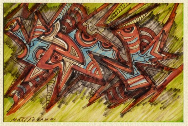 UMBERTO MASTROIANNI : Senza titolo.  - Asta Arte antica, moderna e contemporanea - Associazione Nazionale - Case d'Asta italiane