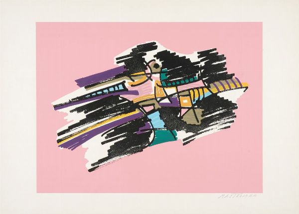 UMBERTO MASTROIANNI : Lotto composto di 2 litografie.  - Asta Arte antica, moderna e contemporanea - Associazione Nazionale - Case d'Asta italiane